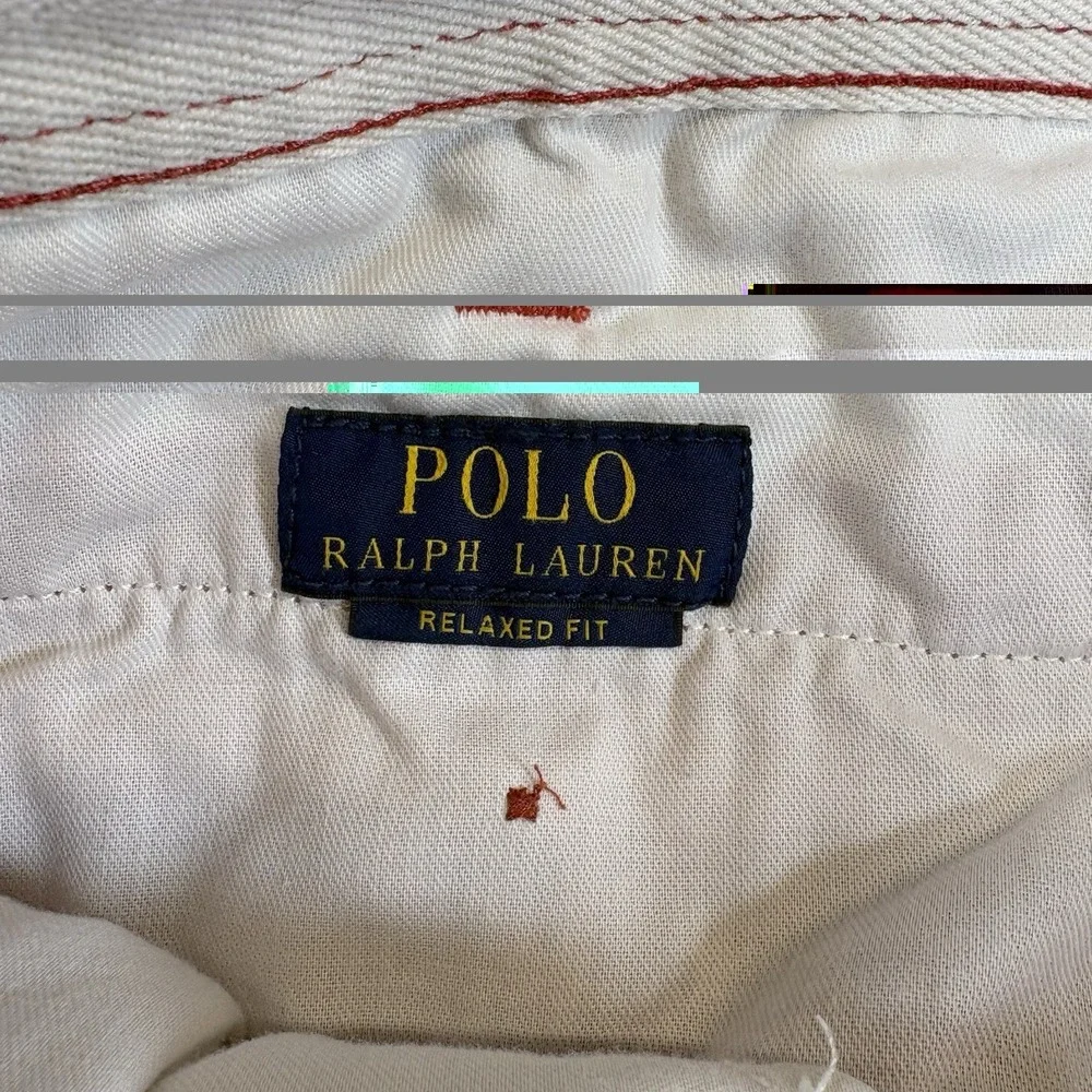 Polo Ralph Lauren Mens Shorts Size 40 Relaxed Fit Coral Red Cotton Chino Pony